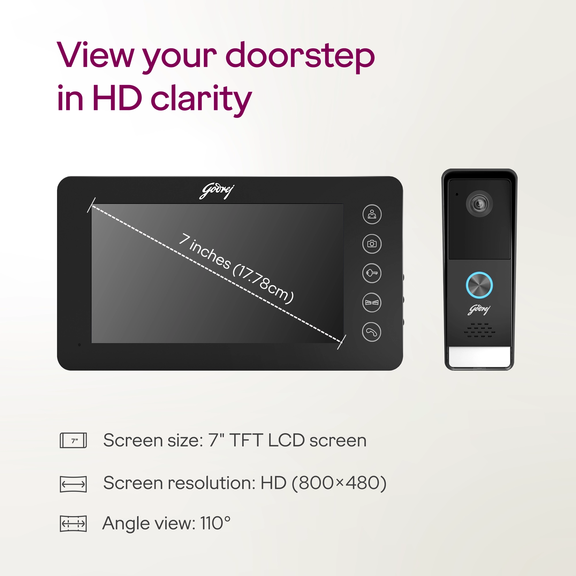 Godrej Seethru NEX Plus Black